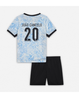Portogallo Joao Cancelo #20 Maglia Gara Trasferta Repliche Europei 2024 Bambino